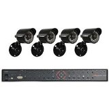 Lorex 4 Channel DVR & 4 Indoor/Outdoor Security Cameras