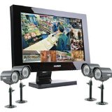 Lorex L20WD804321 20-Inch Multi-Funciton Surveillance System with Built-in 8 Channel Network Pentaplex 320 GB DVR