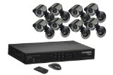 Lorex LH3261001C8B 16 Channel Network Security DVR with 8 Security Cameras