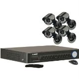 LOREX LH114501C4 4 CHANNEL 500 GB DVR WITH 4 COLOR SECURITY CAMERAS