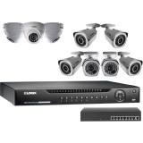 Lorex 16 Channel 1080P HD NVR Security System LNR400 Series with 9 Weatherproof POE Cameras