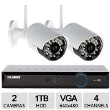 Lorex LH03041TC2W 960H 4Ch 2CAM DVR Security Kit