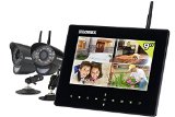 LOREX LW2932 9-Inch LCD with Integrated SD Recording and 2 Wireless Indoor/Outdoor Cameras (Black)