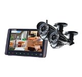 Lorex LW2962H 4 channel surveillance system with 2 wireless HD cameras and rechargeable LCD