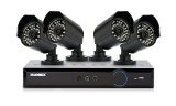Lorex LH03045GC4PM 4-Channel 500GB ECO Blackbox, 4 x 960H Indoor/Outdoor Security Camera System with Stratus Connectivity (Black)