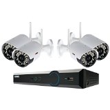 Lorex LH024501C4WB 4-Channel 500GB ECO Blackbox 4 x 960H Wireless Indoor/Outdoor Security Camera System with Stratus Connectivity (White)