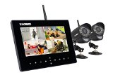 Lorex LW2732 Live LCD SD Recording Monitor with Two Wireless Cameras (black)