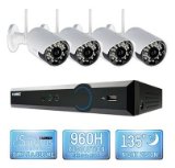 Lorex 4 Channel Wireless Security System with 500GB Hard Drive, 4 480TVL Cameras, and 90/135' Night Vision