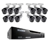 Lorex 16 Channel HD 720p Security System with 2TB HDD and 12 720p Cameras