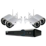 LOREX LH03041TC4W 4-Channel Stratus Cloud Connect 1TB DVR with 4 Real-time Wireless Cameras, Black
