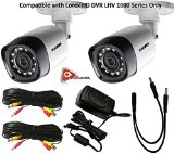 Lorex 720P 1MP up to 130Ft NV IP66 2PK Bullet Camera LBV1521